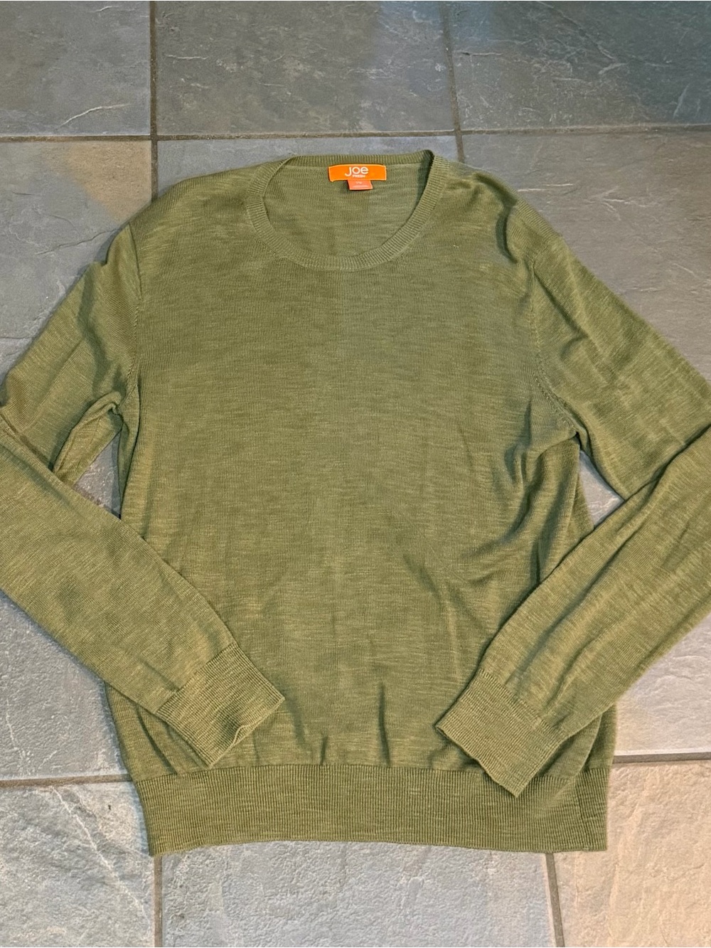 Crewneck Sweater in Olive Green